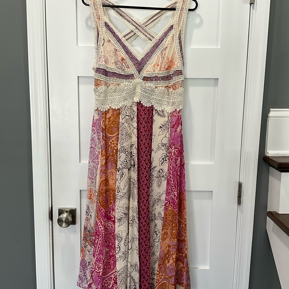 Anthropologie Multicolor Patchwork Maxi Dress - Picture 2 of 4